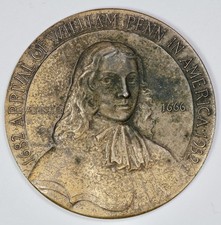 Medalla Llegada de William Penn 1932 segunda mano  Embacar hacia Mexico