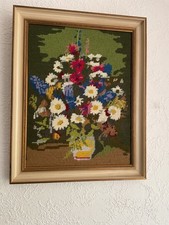 Gobelinstickbild rahmen blumen gebraucht kaufen  Gau-Bischofsheim, Harxheim, Lörzweiler