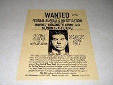 Lucky luciano wanted for sale  Hudson