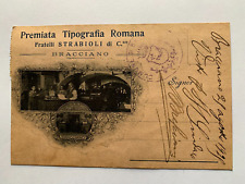 Bracciano cartolina pubblicita usato  Vacone
