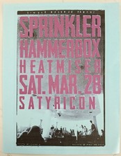 Sprinkler - Hammerbox Heatmiser Satyricon Flier Portland Oregon 1992 Indie Punk comprar usado  Enviando para Brazil