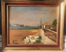 Tableau peinture marine d'occasion Tableau peinture marine d'occasion  Fitou