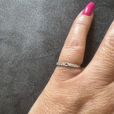 Anneau blanc 18k d'occasion  Château-d'Olonne
