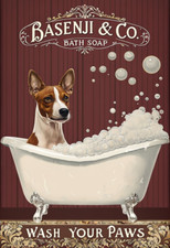 Basenji bath soap for sale  DUNSTABLE