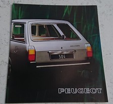 Catalogue publicitaire peugeot d'occasion  Châteauneuf-sur-Sarthe