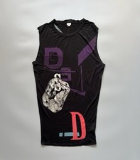 Vestido DIESEL Vintage Verão Preto Leve - Logotipo Sem Mangas Camiseta Tamanho M comprar usado  Enviando para Brazil