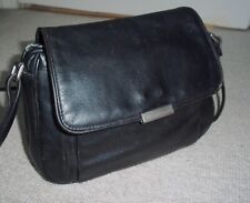 Vintage black leather for sale  UK