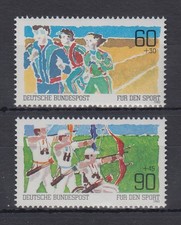 Używany, Republika Federalna 1982 Pomoc sportowa Szeroki i niepełnosprawny sport Mi. nr 1127-1128 **  na sprzedaż  Wysyłka do Poland