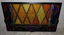 Vitral antigo com chumbo igreja reitoria arquitetura salvamento 1900, usado comprar usado  Enviando para Brazil