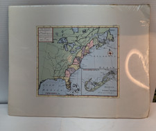 Mapa de los gobiernos británicos en América del Norte 7 de octubre de 1763 siglo recuerdo cartón segunda mano  Embacar hacia Mexico