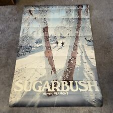 Póster de esquí vintage de SUGARBUSH VERMONT AÑOS 70 segunda mano  Embacar hacia Argentina