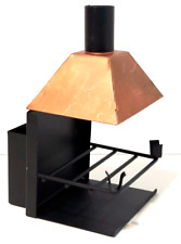 Novelty Tin Metal Smoking Chimney Fireplace Barbecue Grill Hood Ashtray Holder comprar usado  Enviando para Brazil