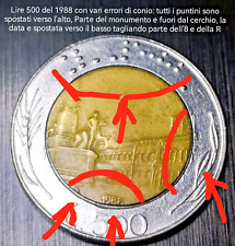 Lire 500 italia1988 usato  Brindisi