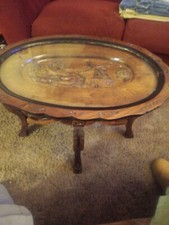 Carved walnut coffee for sale  Evansville