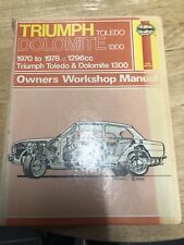 Triumph dolomite 1300 for sale  HAYES