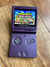 Console Nintendo Gameboy Advance SP GBA IPS V2 tela LCD retroiluminada AGS 101 roxo comprar usado  Enviando para Brazil