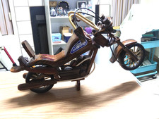 Motocicleta Harley Davidson feita à mão de madeira 17"X12" comprar usado  Enviando para Brazil