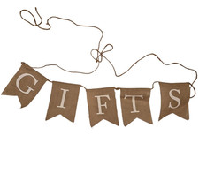 Burlap gifts banner for sale  Fayetteville