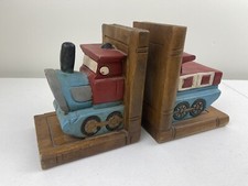 Train wood bookends for sale  Salt Lake City