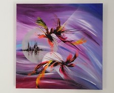 Tableau abstrait coloré d'occasion  Garéoult