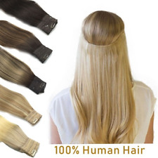 Faixa de cabeça de extensão de cabelo humano invisível reto natural oculto segredo cabelo remy comprar usado  Enviando para Brazil