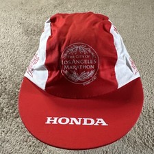Boné masculino LA Marathon painel vermelho branco tamanho único elástico Honda XXII corrida comprar usado  Enviando para Brazil