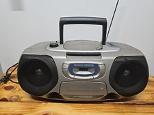 Rádio AM/FM Philips Magnavox AZ1010 CD/cassete player caixa de lança testada e funcionando comprar usado  Enviando para Brazil