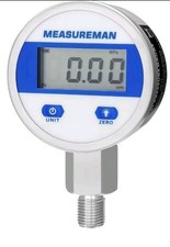 Mostrador MEASUREMAN 2-1/2", manômetro industrial digital com 1/4" NPT inferior  comprar usado  Enviando para Brazil