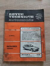 Revue technique matra d'occasion  Avignon