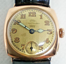 Trench Watch IWC International Watch Co Schaffhausen ouro maciço 585 suíço anos 20. comprar usado  Enviando para Brazil