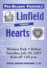 2003 linfield hearts for sale  CARRICKFERGUS
