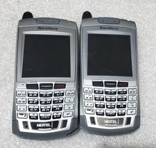 2 smartphones BlackBerry 7100i cinza e prata Nextel raros iDEN PTT comprar usado  Enviando para Brazil