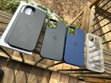 Capas Apple genuínas MagSafe iPhone 12 Mini, couro silicone - preto azul claro comprar usado  Enviando para Brazil
