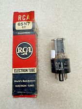 Tubo pré-amplificador RCA 6SN7GT baixo ruído novo na caixa década de 1950, usado comprar usado  Enviando para Brazil