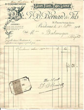 Bordeaux invoice 1904 d'occasion  Expédié en Belgium
