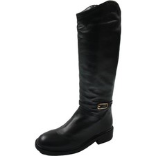 Botas femininas Arezzo MCKENNA preta fivela altura do joelho 7 médias (B,M) BHFO 6998, usado comprar usado  Enviando para Brazil