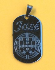 Pendentif acier personnalisé d'occasion  Jaux