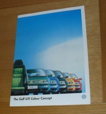Folheto Volkswagen VW Golf GTI Color Concept 1995 Mk3 comprar usado  Enviando para Brazil