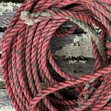 64' Maine Weathered Lagosta Barco Armadilha Bóia Corda Preta Vermelha 3/8" Reciclagem Náutica comprar usado 64' Maine Weathered Lagosta Barco Armadilha Bóia Corda Preta Vermelha 3/8" Reciclagem Náutica comprar usado  Enviando para Brazil