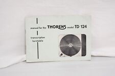 Thorens 124 manuale usato  Italia