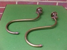 Pair antique brass for sale  BOURNEMOUTH