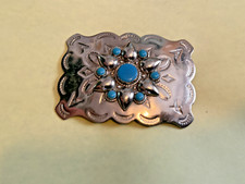 Vintage turquoise nickel for sale  Los Angeles