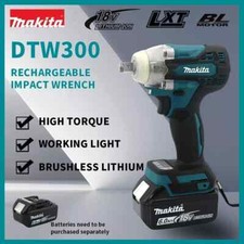 Makita DTW300Z 18v Bezszczotkowy klucz udarowy Napęd Komputer o zmiennej prędkości obrotowej na sprzedaż  Wysyłka do Poland