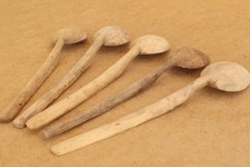 Antiguo electrodoméstico de cocina vintage cucharas de madera primitiva cubiertos principios del siglo XX. segunda mano  Embacar hacia Mexico