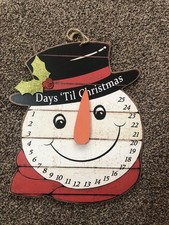 Christmas countdown wooden for sale  MEXBOROUGH