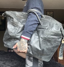 Bolsa de viagem masculina vintage Y2K couro DIESEL, tamanho grande comprar usado  Enviando para Brazil