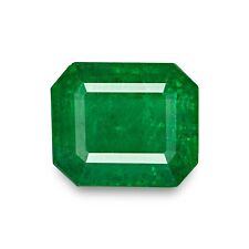 ZAMBIAN Esmeralda 4,75 Ct. Natural Verde Grama OCTÓGONO Pedra Preciosa Solta comprar usado  Enviando para Brazil