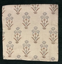 Capa de travesseiro feita à mão com estampa de bloco 22x22 polegadas 100% linho Fabdivine comprar usado  Enviando para Brazil