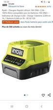 Ryobi one rc18120 d'occasion  Bagneaux-sur-Loing