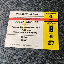 Queen ticket wembley for sale  WALSALL